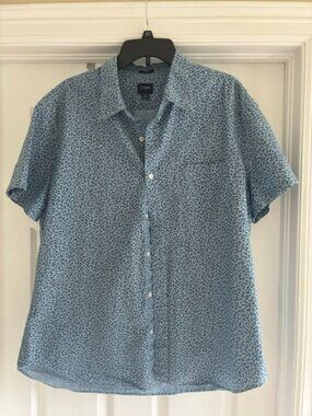J Crew Men's XXL ( slim ) floral print short sleeve men's shirt